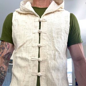 🆒 Men’s Medium Primitive Tribal Vest 100% Cotton